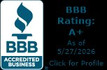 BBB A+ Accredited badge