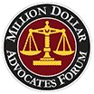 Million Dollar Advocates Forum badge